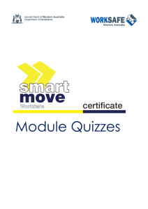 Module Quizzes - WorkSafe SmartMove