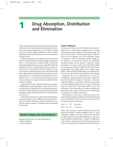 1 Drug Absorption, Distribution and Elimination
