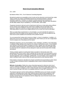 Short Circuit Calculation Methods