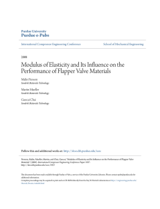 Modulus of Elasticity and Its Influence on the - Purdue e-Pubs