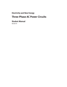 Three-Phase AC Power Circuits - Lab-Volt