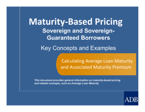 Key Calculating Average Loan Maturity