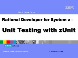 Unit Testing with zUnit