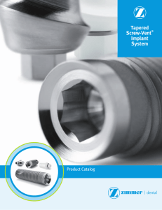 Tapered Screw-Vent® Implant System