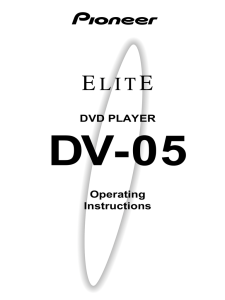 DVD PLAYER Operating Instructions