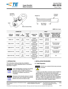 Instruction Sheet Copper ShearBolt Elbow Connectors