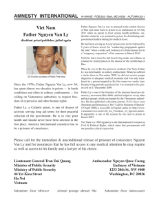 casesheet on Father Nguyen Van Ly