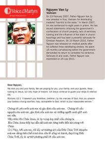 Nguyen Van Ly - Voice of the Martyrs