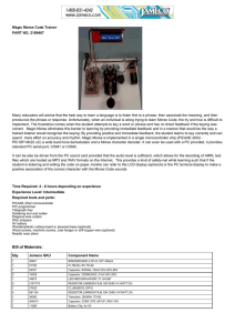 Bill of Materials: - Jameco Electronics