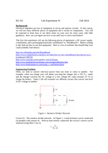 EE 221 Lab Experiment #1 Fall 2014