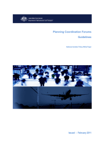 Planning Coordination Forums Guidelines