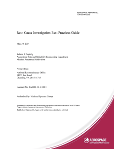 Root Cause Investigation Best Practices Guide