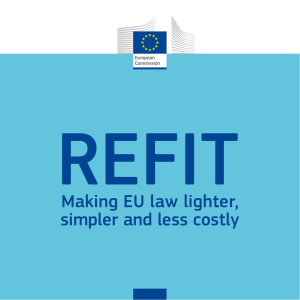 Making EU law lighter, simpler and less costly