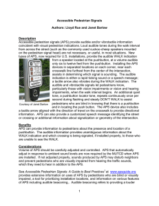 Accessible Pedestrian Signals - ITE Journal