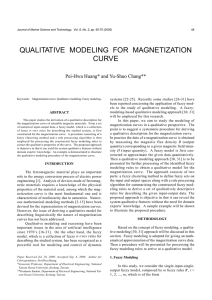 Qualitative Modeling for Magnetization Curve