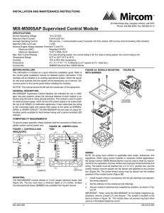 MIX-M500SAP Supervised Control Module