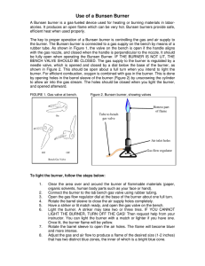 Use of a Bunsen Burner