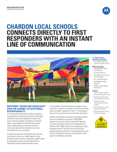 chardon local schools connects directly to first