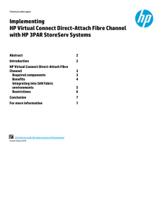 HP Virtual Connect Direct-Attach Fibre Channel