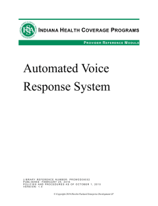 Automated Voice Response System