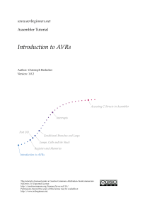 Introduction to AVRs