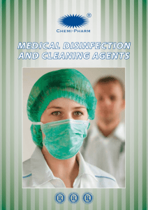Medical disinfection and cleaning agents