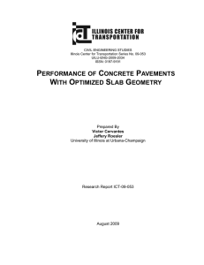 performance of concrete pavements with optimized slab