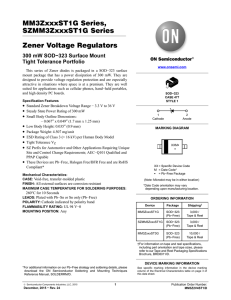 Tight Tolerance Zener Voltage Regulator Diodes