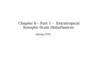 Chapter 8 – Part 1 – Extratropical Synoptic