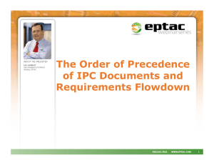 The Order of Precedence of IPC Documents and