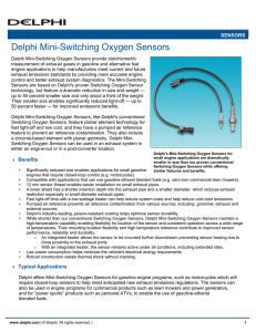 Delphi Mini-Switching Oxygen Sensors