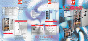 AC SERVO-MECHANICAL VOLTAGE STABILISER AC SERVO