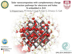 Solar nanocomposites with complementary charge extraction