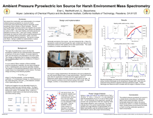 Compact Ambient Pressure Pyroelectric Ion Source for Harsh