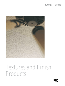 Textures and Finish Products