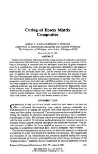 Curing of Epoxy Matrix - University of Michigan