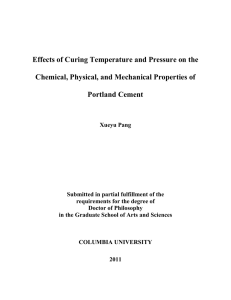 Effects of Curing Temperature and Pressure on the Chemical