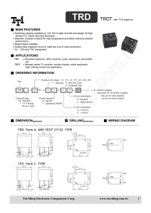 Tai-Shing Electronic Components Corp. www.tai