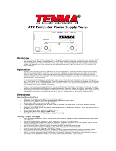 ATX Computer Power Supply Tester