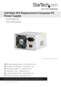 250 Watt ATX Replacement Computer PC Power