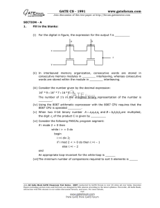 GATE CS - 1991 www.gateforum.com