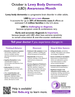 Lewy Body Dementia (LBD) TOP RESOURCES