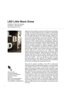 LBD Little Black Dress - University of Sheffield