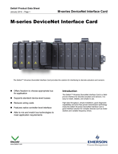 M-series DeviceNet Interface Card