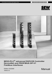 MOVI-PLC® Advanced DHF41B Fieldbus Interfaces DeviceNet and