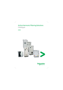 Active Harmonic Filtering Solutions Catalogue