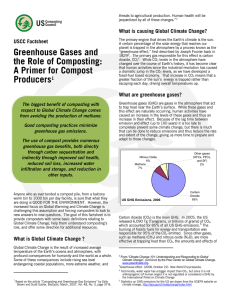 Greenhouse Gases and the Role of Composting