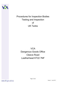 VCA - procedures for Inspectiion Bodies