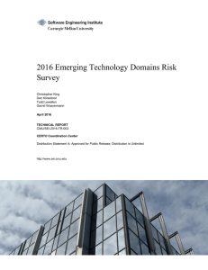 2016 Emerging Technology Domains Risk Survey