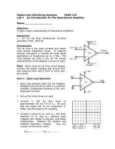 An Introduction to the Operational Amplifier